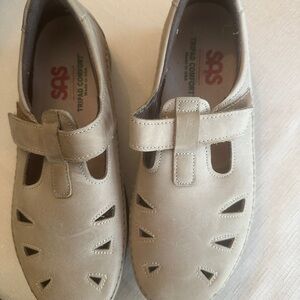 SAS Ladies Beige Leather Shoes